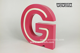 Wooden Neon Sign-G